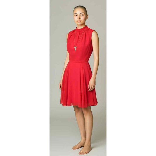 ONLY ONE!!! Vintage Coco California Pink Chiffon Fit & Flare Dress – Size 8