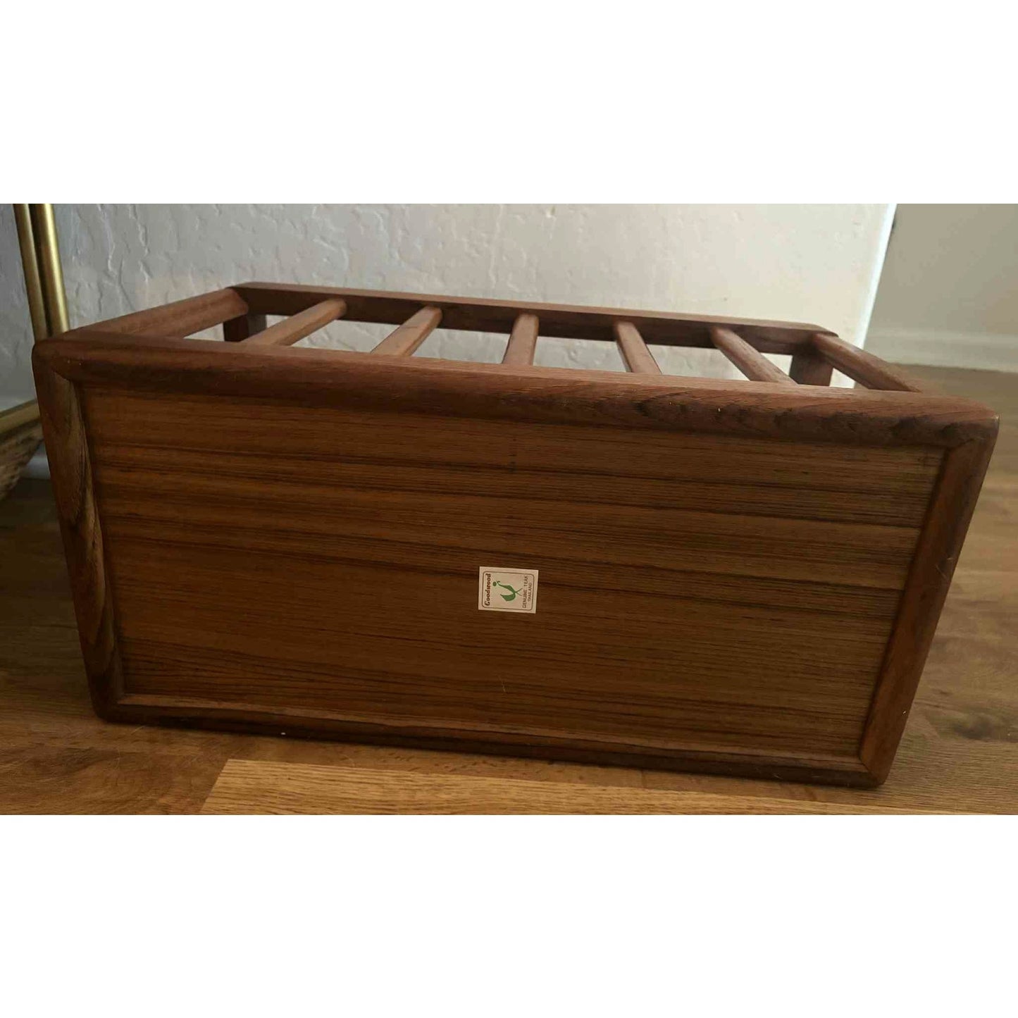 ONY TWO!!! Vintage Mid Century Modern Goodwood Teak Magazine Rack Holder