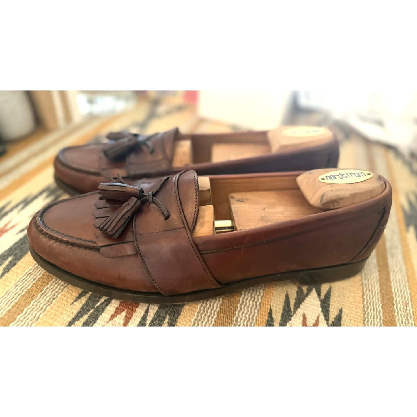 Vintage Men's Cole Haan Brown Leather Tassel Loafers ~ Size 10.5 D