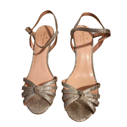 ONLY ONE!!! Kate Spade New York Silver FLORENCE Sparkle Heels ~ Size 8M