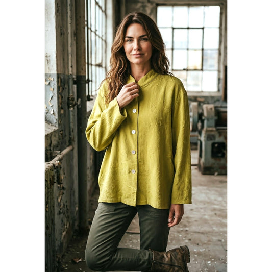 Vintage Chico's Silk Blend Jacket Top Size 3 XL