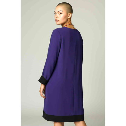 ONLY ONE!!! Vintage J. Mendel Paris Silk Faille Cocktail Dress – Couture Elegance in Violet