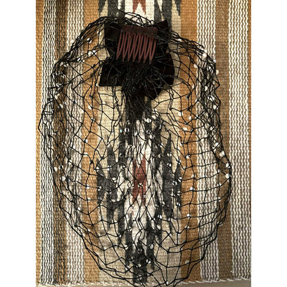 Vintage 1950s-60s Beaded Snood Hair Fascinator