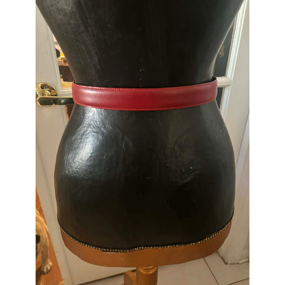 ONLY ONE!!! Vintage Coach Leather Belt Cranberry Red USA ~ Size Small