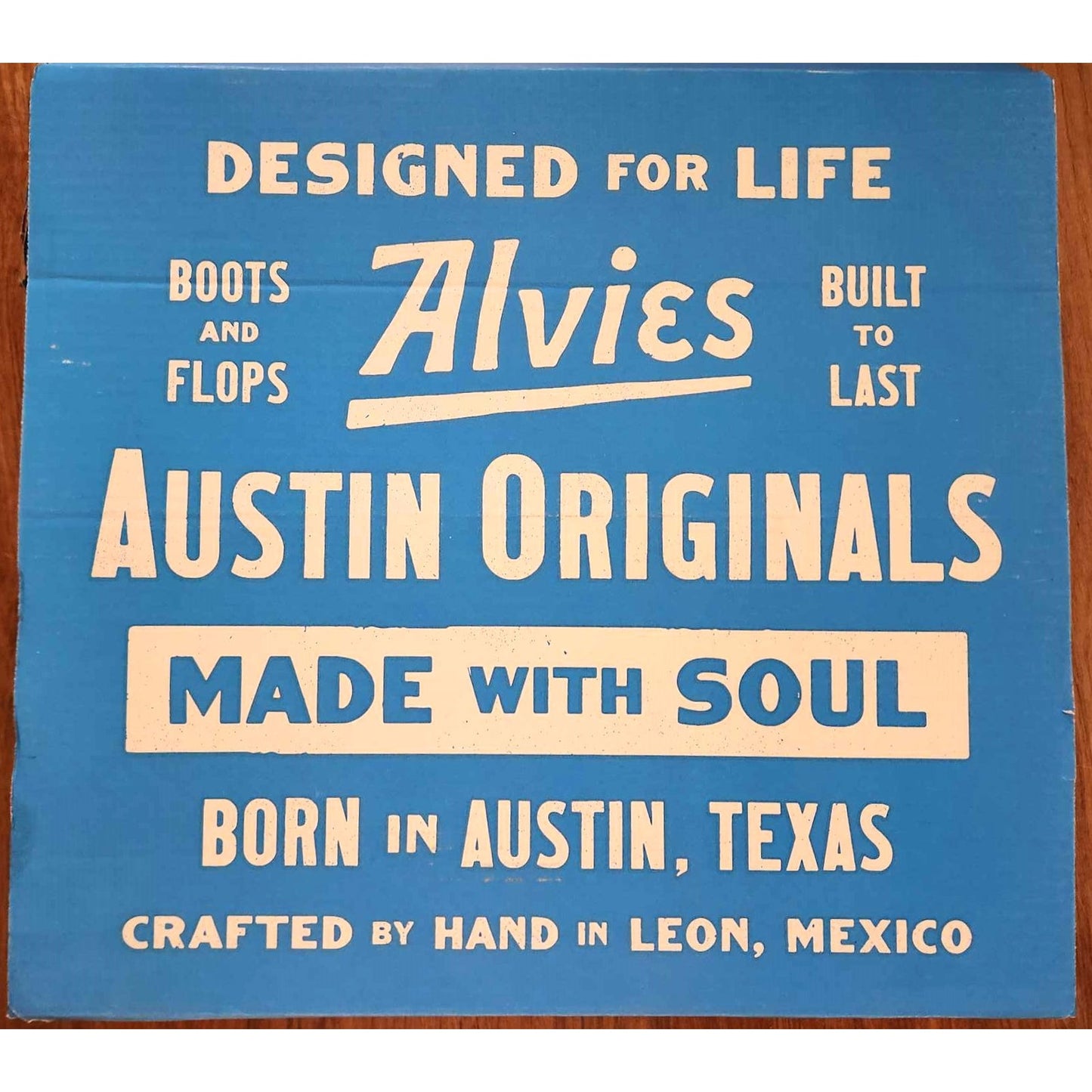 ONLY ONE!!! ALVIES "The Guadalupe" New Cowhide Brown Distressed Cowboy Boot ~ Size 10B