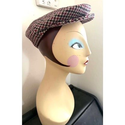 Vintage Connemara Irish Wool Newsboy Flat Cap Made in Ireland