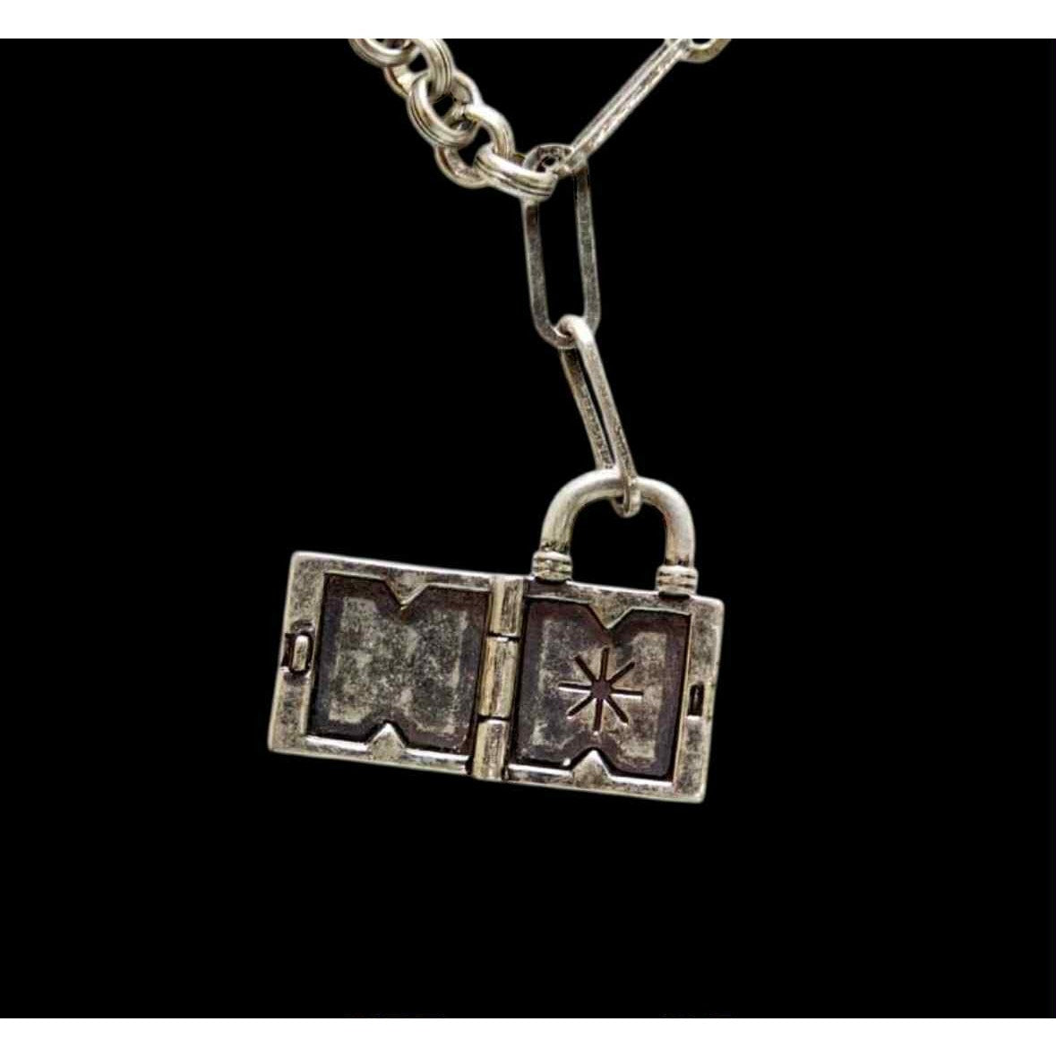 cabi Lock Locket Pendant Necklace | Long | Curated Classic