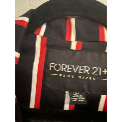 Forever 21 Plus Bold Stripe Blazer | Size 2X