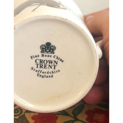 Crown Trent Vintage Fine Bone China Equestrian Horse Mug England