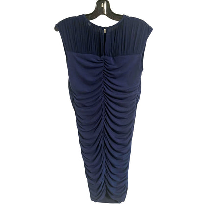 Navy Ruched Back A Pea in the Pod Maternity Dress – Size L