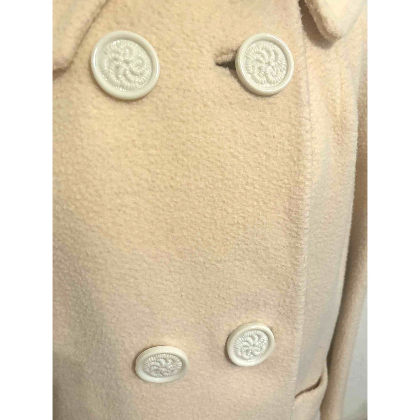 ONLY ONE!!! Vintage 1960s Madigans Wool Coat w/Removable Real Fur Collar