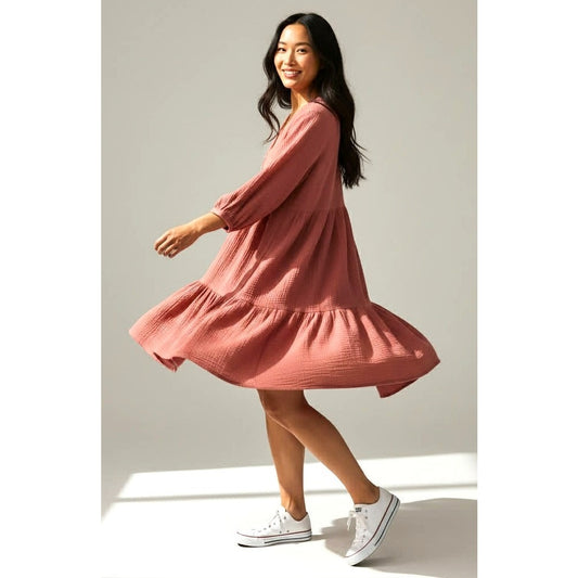 Madewell Soft Cotton Gauze Dress – Relaxed Babydoll Fit | Size 4