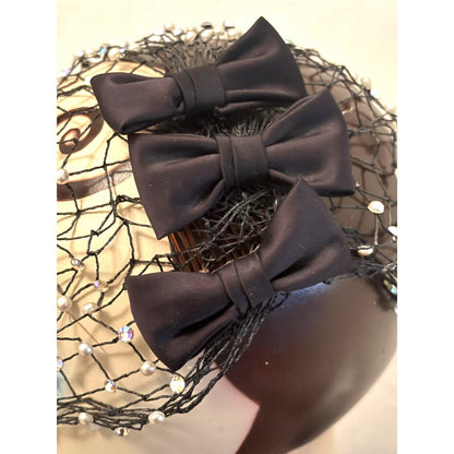 Vintage 1950s-60s Beaded Snood Hair Fascinator