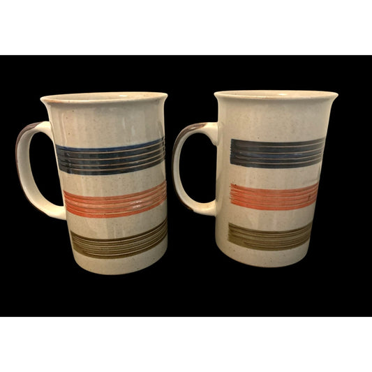 Vintage Mikasa Potter’s Craft “Mojave” Mugs – Set of 2 | Japan
