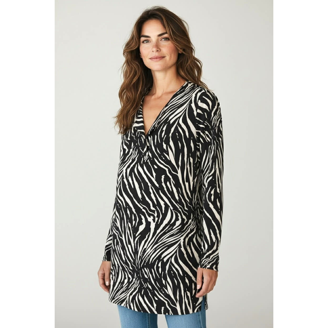 DVF Diane von Furstenberg Reina Zebra Print Dress ~ Size 8