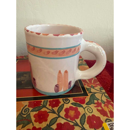 Southwest Handmade Pottery Coffee Mug Set – Signed Artisan Ceramic Cups Pair