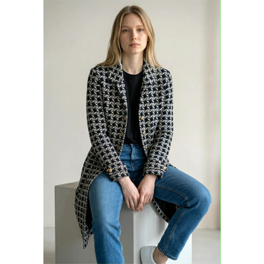 St John Collection Santana Knit Houndstooth Jacket