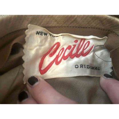 ONLY ONE!!! Vintage 1950s Mink Fur Pillbox Hat Cecile Original Classic Cocktail Jackie O EUC