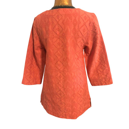 Kate Spade New York Orange Cotton Silk Tunic Dress | S/M