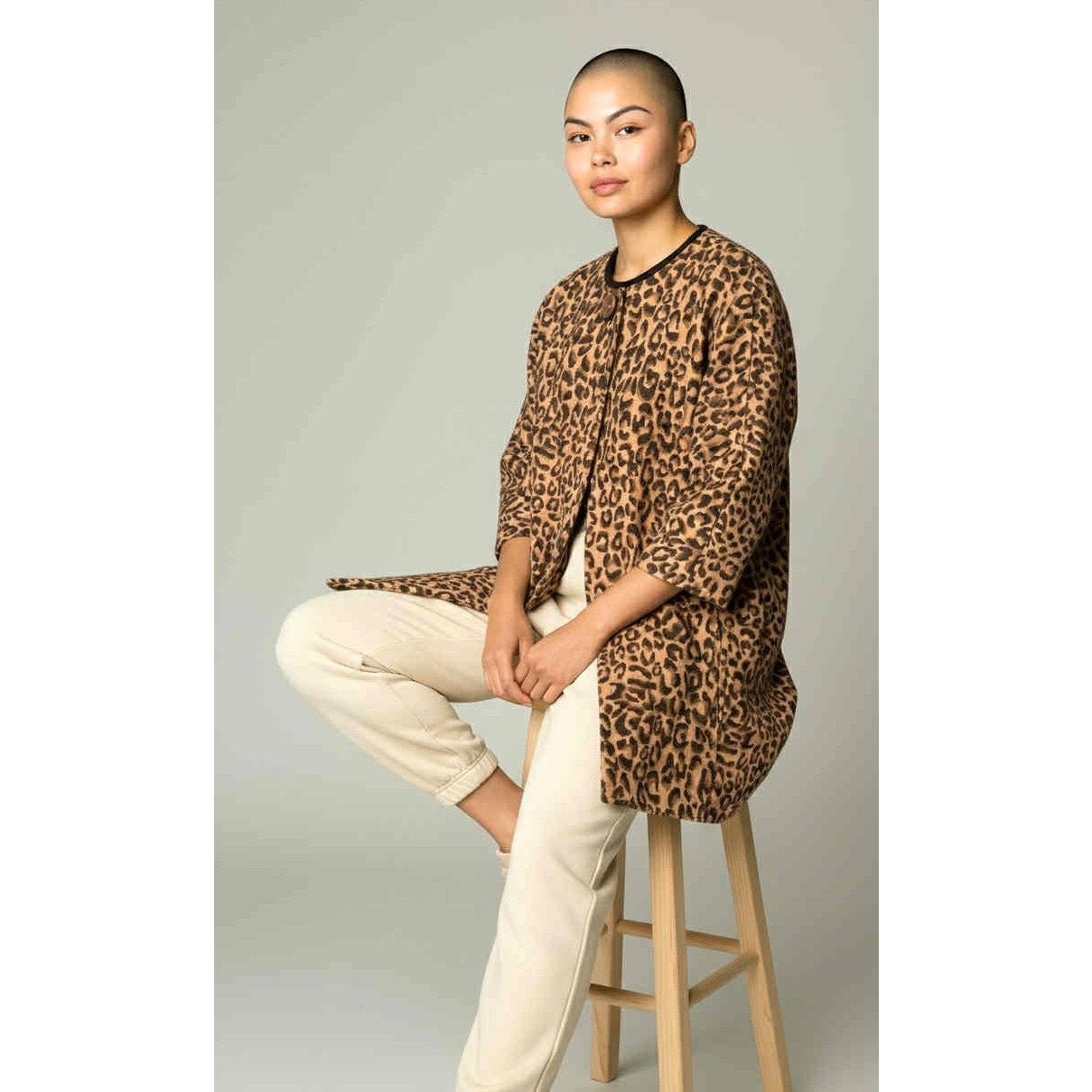 cabi Leopard Print Cotton Stretch Jacket | Curated Classic