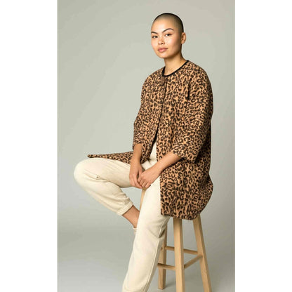 cabi Leopard Print Cotton Stretch Jacket | Curated Classic