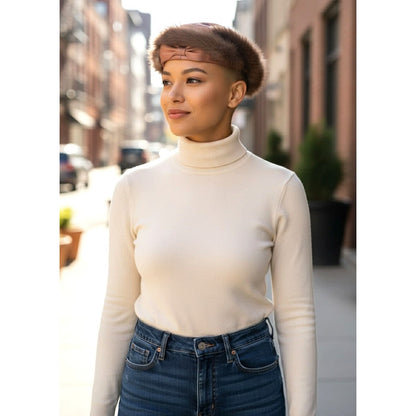 Mid-Century Brendel Fur-Trim Cocktail Hat