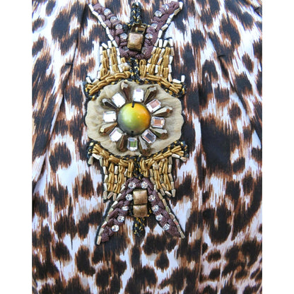 ONLY ONE!!! Vintage SoCal by St. John Leopard Animal Print Knit Jacket Dress Tunic