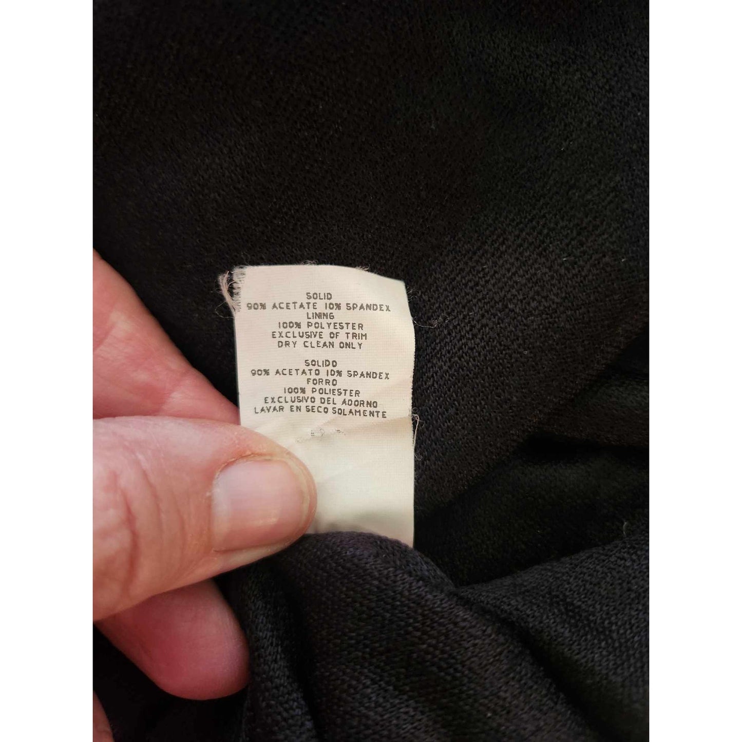 ONLY ONE!!! Vintage Evenings By Allen B Long Black Stretch Sparkle Gown ~ Feather Sleeve Cuffs 4