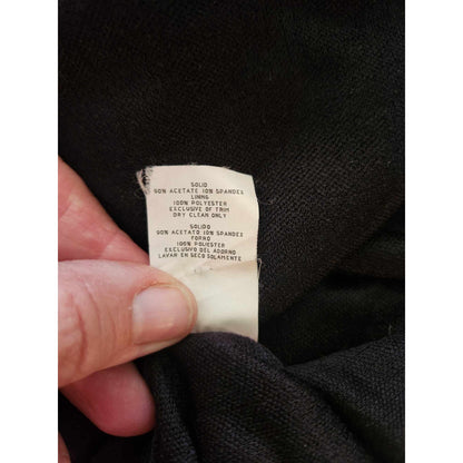 ONLY ONE!!! Vintage Evenings By Allen B Long Black Stretch Sparkle Gown ~ Feather Sleeve Cuffs 4