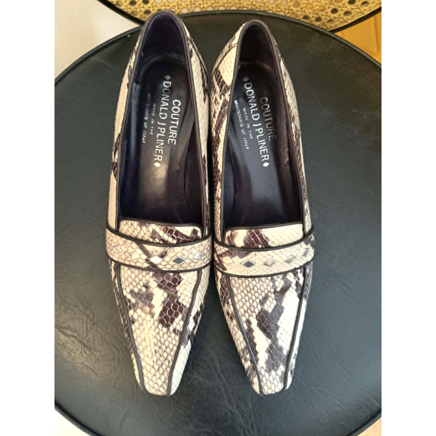 Couture Donald J. Pliner Snakeskin Pumps 6M