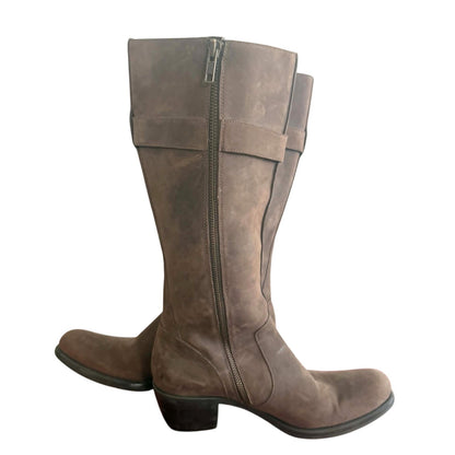 Cole Haan Brown Suede Leather Knee High Boots 9.5B
