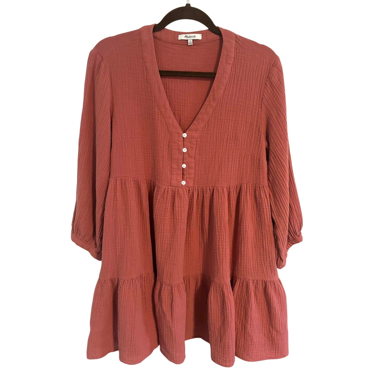 Madewell Soft Cotton Gauze Dress – Relaxed Babydoll Fit | Size 4