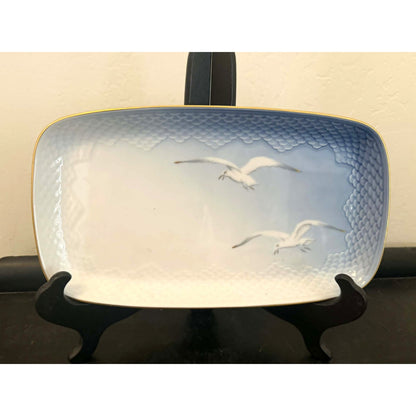 Bing & Grondahl Copenhagen Seagull Gold Rim Tray