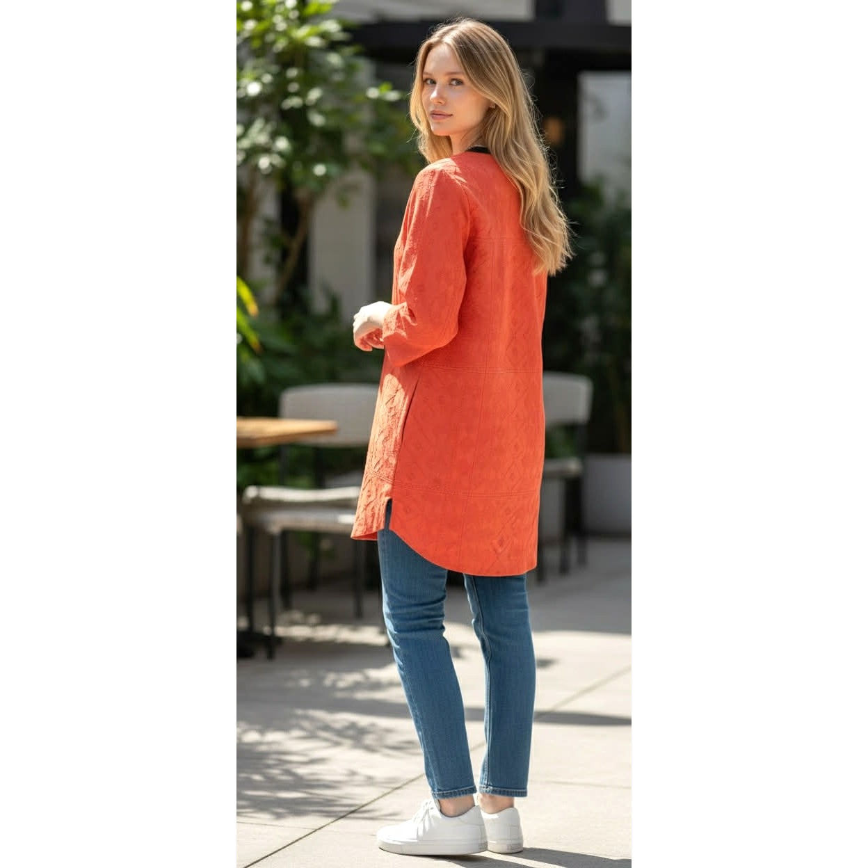 Kate Spade New York Orange Cotton Silk Tunic Dress | S/M