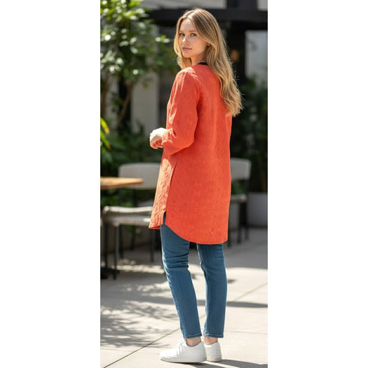 Kate Spade New York Orange Cotton Silk Tunic Dress | S/M