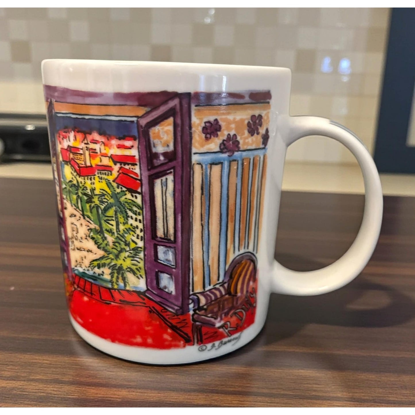 Vintage Chaleur Masters Collection Art Mug by D. Burrows