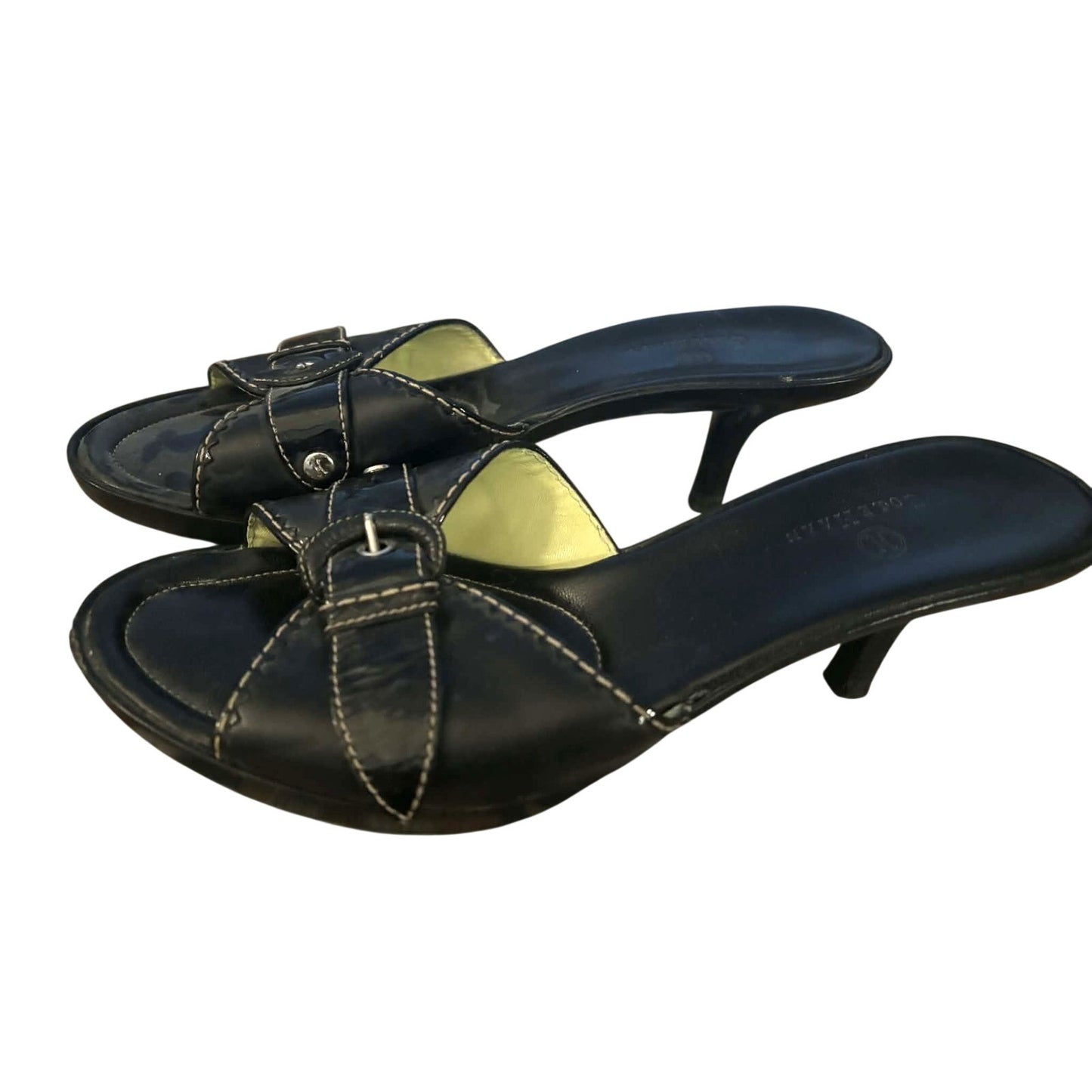 Cole Haan Black Leather Slide Heels – Size 9