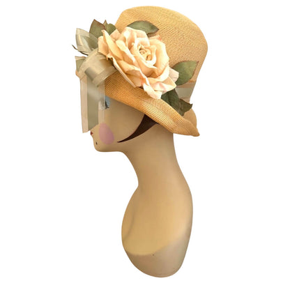 Vintage Linda Farrell Original Straw Hat