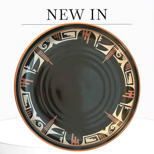 ONLY ONE!!! Vintage Noritake Desert Fire Stoneware 12" Round Chop Plate