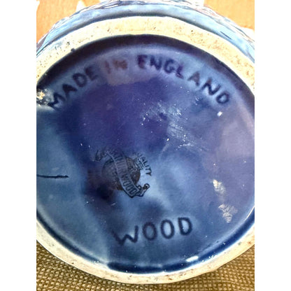 Vintage Arthur Wood Blue Majolica Pitcher | Made in England