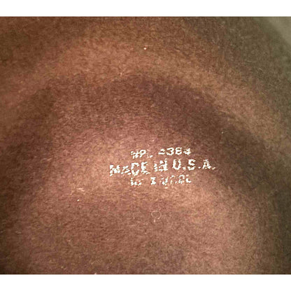 ONLY ONE!!! Vintage 1950s Women's Betmar Wool Felt Cloche Hat Brown Floral Trim