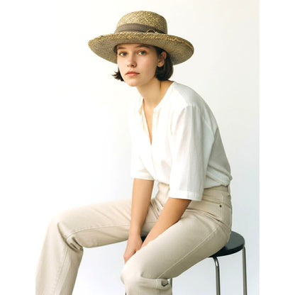 Summer Rules Firethorn Straw Golf Hat