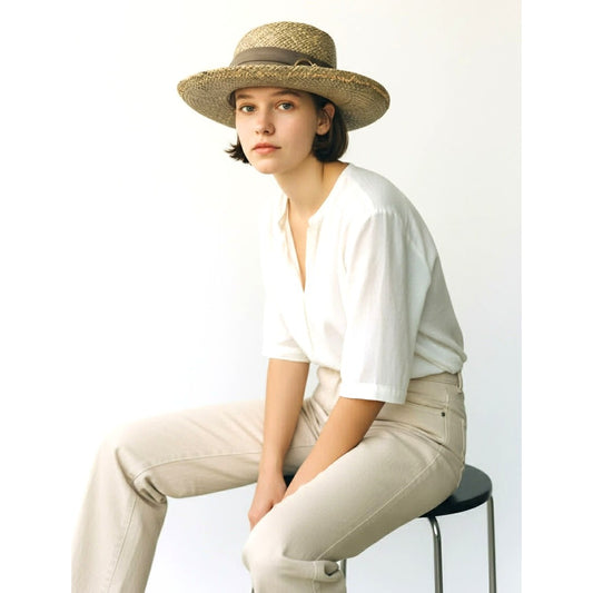 Summer Rules Firethorn Straw Golf Hat