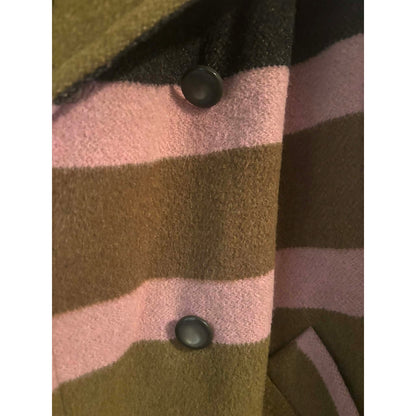 Vintage Betty Rose Striped Wool Coat | Mod 60s–70s Statement