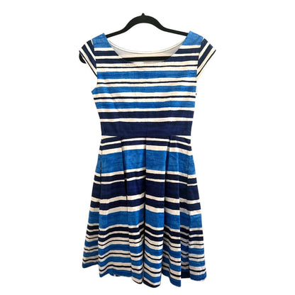 Kate Spade NY Mariella Blue White Stripe Dress Size 2