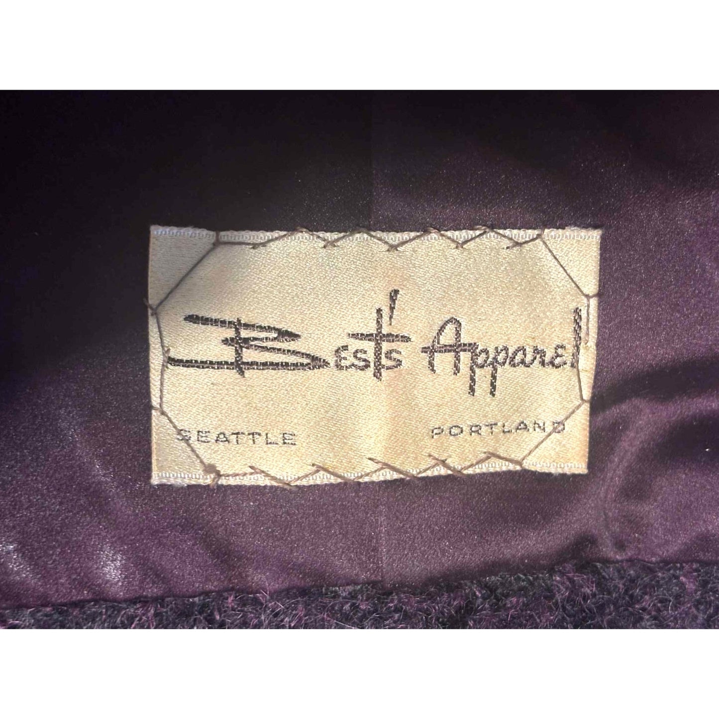 ONLY ONE!!! Vintage 1950s Christian Dior New York Mohair Skirt Suit ~ USA Plum 12