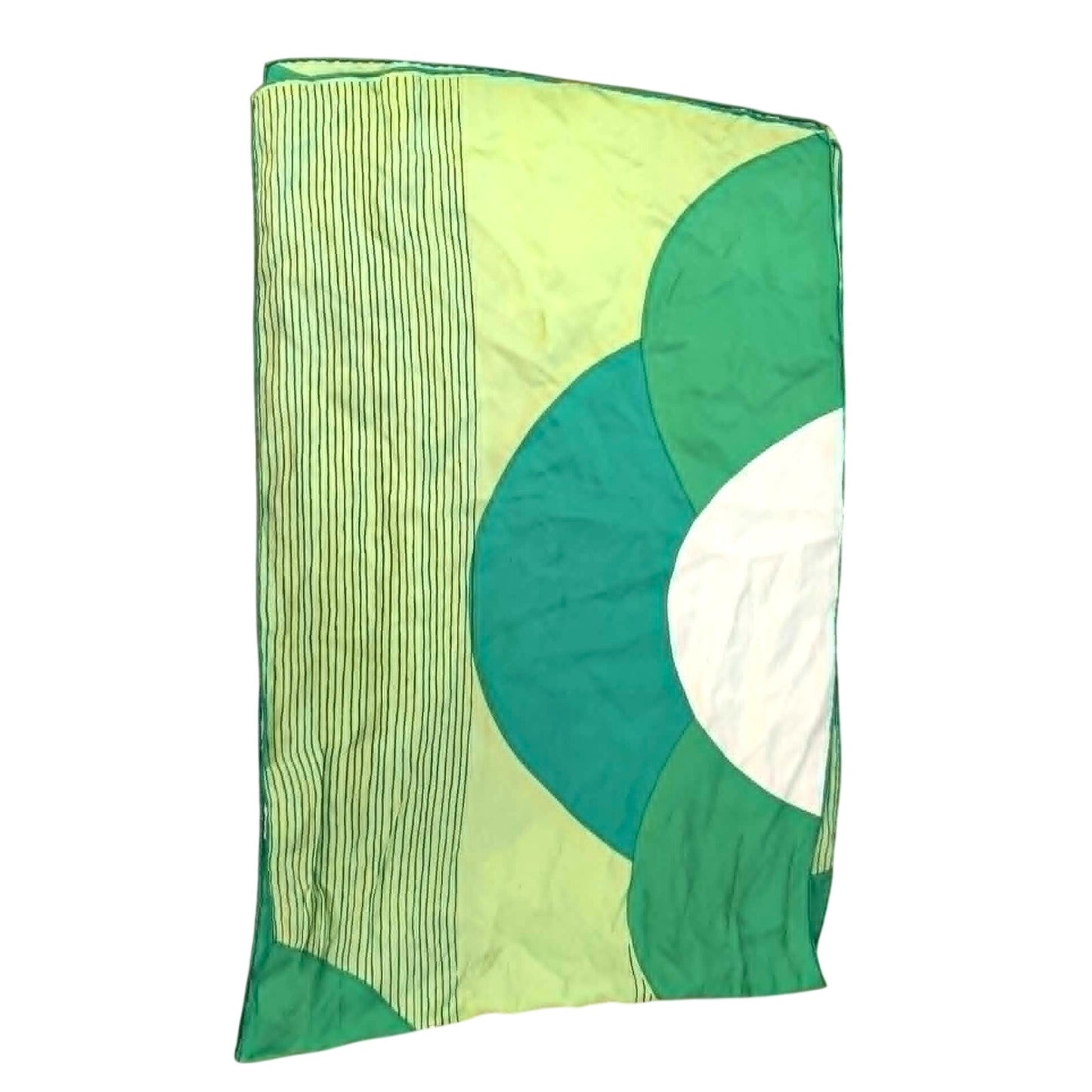 Vintage Vera Green 70s Silk Scarf