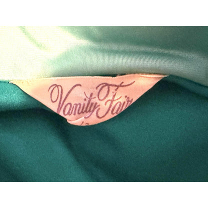 Vintage Vanity Fair Teal Velour Robe