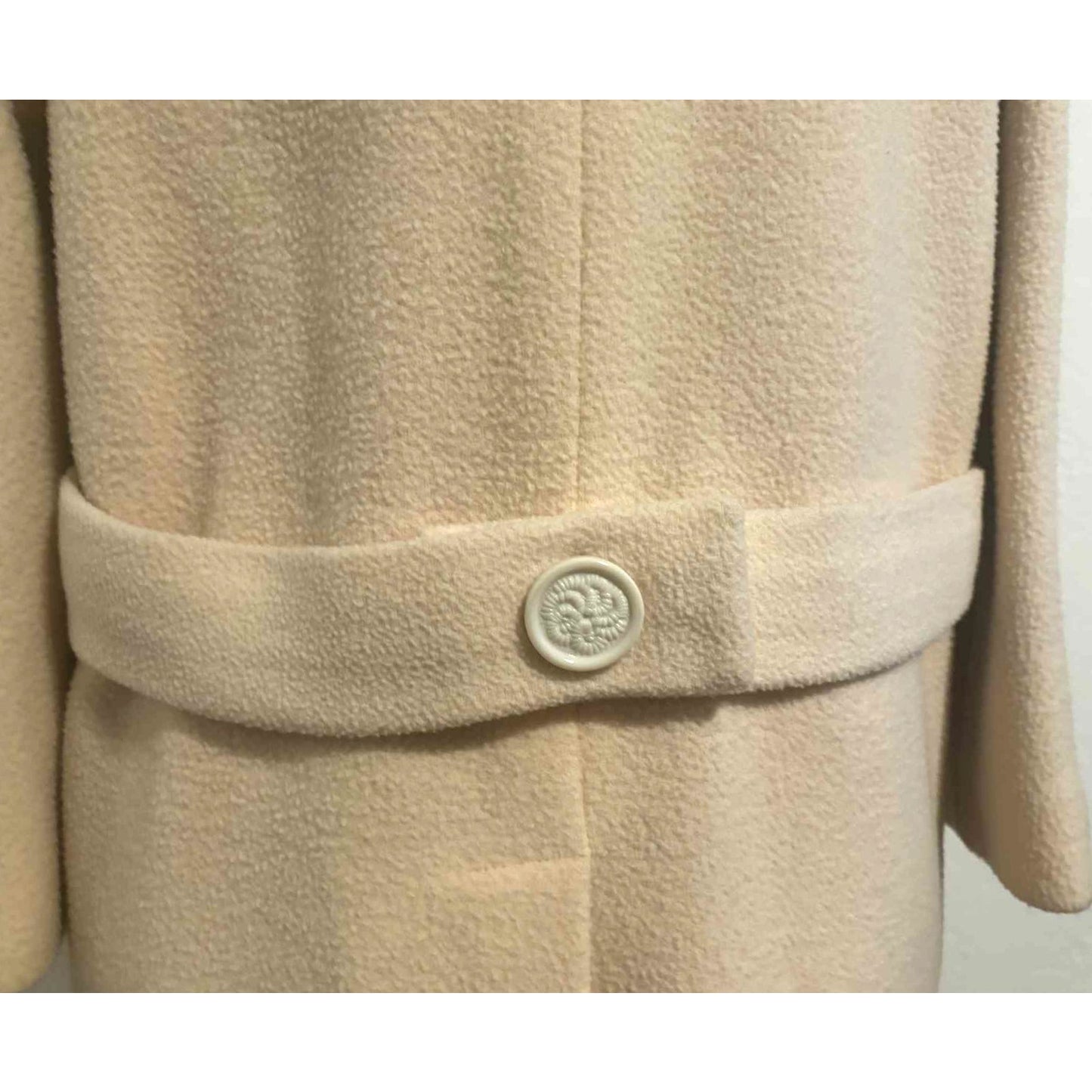 ONLY ONE!!! Vintage 1960s Madigans Wool Coat w/Removable Real Fur Collar