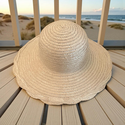 Vintage Betmar Italian Straw Wide-Brim Sun Hat